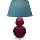 Robert Abbey - SM23B - One Light Table Lamp - Double Gourd - Sugar Plum Glazed Ceramic w/Lucite