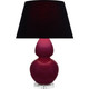 Robert Abbey - SM23K - One Light Table Lamp - Double Gourd - Sugar Plum Glazed Ceramic w/Lucite