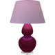 Robert Abbey - SM23L - One Light Table Lamp - Double Gourd - Sugar Plum Glazed Ceramic w/Lucite