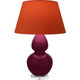 Robert Abbey - SM23T - One Light Table Lamp - Double Gourd - Sugar Plum Glazed Ceramic w/Lucite