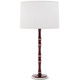 Robert Abbey - SM72 - One Light Table Lamp - Kane - Sugar Plum w/Polished Nickel