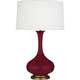 Robert Abbey - SM994 - One Light Table Lamp - Pike - Sugar Plum Glazed Ceramic w/Aged Brass