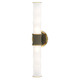 Robert Abbey - ST83 - Two Light Wall Sconce - Kane - Smokey Taupe w/Modern Brass