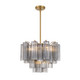 Crystorama - ADD-306-AG-SM - Six Light Chandelier - Addis - Aged Brass