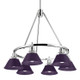 Golden - 3306-6 CH-EP - Six Light Chandelier - Orwell - Chrome