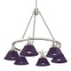 Golden - 3306-6 PW-EP - Six Light Chandelier - Orwell - Pewter