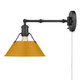 Orwell One Light Wall Sconce (3306-A1W BLK-AY)
