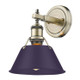 Golden - 3306-BA1 AB-EP - One Light Bath Vanity - Orwell - Aged Brass