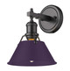 Golden - 3306-BA1 BLK-EP - One Light Bath Vanity - Orwell - Matte Black
