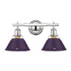 Golden - 3306-BA2 CH-EP - Two Light Vanity - Orwell - Chrome