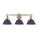 Golden - 3306-BA3 AB-EP - Three Light Vanity - Orwell - Aged Brass