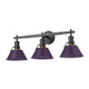 Golden - 3306-BA3 BLK-EP - Three Light Vanity - Orwell - Matte Black
