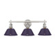 Golden - 3306-BA3 PW-EP - Three Light Vanity - Orwell - Pewter