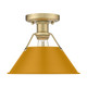 Orwell One Light Flush Mount (3306-FM BCB-AY)
