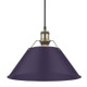 Golden - 3306-L AB-EP - One Light Pendant - Orwell - Aged Brass