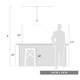 Orwell One Light Pendant (3306-L BLK-EP)
