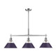 Golden - 3306-LP PW-EP - Three Light Linear Pendant - Orwell - Pewter