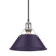 Golden - 3306-M PW-EP - One Light Pendant - Orwell - Pewter