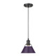 Orwell One Light Pendant (3306-S BLK-EP)
