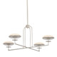 Troy Lighting - F2139-WSL - LED Chandelier - Pacific - Warm Silver Leaf