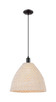 Innovations - 716-1P-BK-NBD-16-NAT - One Light Mini Pendant - Arcadia - Matte Black