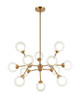 Matteo Lighting - C33012AG - LED Pendant - SOLARIS - Aged Gold Brass