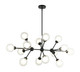 Matteo Lighting - C33014MB - LED Pendant - SOLARIS - Matte Black