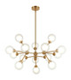 Matteo Lighting - C33015AG - LED Pendant - SOLARIS - Aged Gold Brass