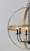 Compass Six Light Pendant (27576BWBK)