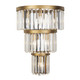 Varaluz - 297W06HG - Six Light Wall Sconce - Social Club - Havana Gold