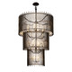 Varaluz - 393C18MBFG - 18 Light Chandelier - Park Row - Matte Black/French Gold