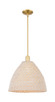 Innovations - 716-1S-SG-NBD-16-NAT - One Light Mini Pendant - Arcadia - Satin Gold