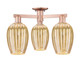 Innovations - 716-3F-AC-G457-6ME - Three Light Semi-Flush Mount - Arcadia - Antique Copper