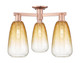 Innovations - 716-3F-AC-G480-6AM - Three Light Semi-Flush Mount - Arcadia - Antique Copper