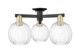 Innovations - 716-3F-BAB-G458-7CL - Three Light Semi-Flush Mount - Arcadia - Black Antique Brass