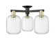 Innovations - 716-3F-BAB-G460-7CL - Three Light Semi-Flush Mount - Arcadia - Black Antique Brass