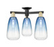 Innovations - 716-3F-BAB-G480-6SB - Three Light Semi-Flush Mount - Arcadia - Black Antique Brass