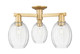 Innovations - 716-3F-BB-G459-6CL - Three Light Semi-Flush Mount - Arcadia - Brushed Brass