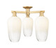 Innovations - 716-3F-BB-G484-7OP - Three Light Semi-Flush Mount - Arcadia - Brushed Brass