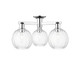 Innovations - 716-3F-PC-G458-7CL - Three Light Semi-Flush Mount - Arcadia - Polished Chrome