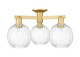 Innovations - 716-3F-SG-G458-7CL - Three Light Semi-Flush Mount - Arcadia - Satin Gold