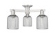 Innovations - 716-3F-SN-G559-5SM - Three Light Semi-Flush Mount - Arcadia - Brushed Satin Nickel