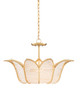 Currey and Company - 9000-0776 - Three Light Chandelier - Bebe Chandelier - Contemporary Gold Leaf/Clear