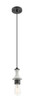Innovations - 415-1PR-BK - One Light Mini Pendant - Ballston - Matte Black