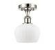 Innovations - 516-1C-PN-G91 - One Light Semi-Flush Mount - Ballston - Polished Nickel