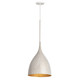 Maxim - 10912WTGLD - One Light Pendant - Fleur - White/Gold