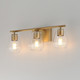 Geode Three Light Bath Vanity (21333CLNAB)