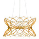 Clelia Gold Chandelier Three Light Chandelier (9000-0799)