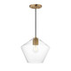 Maxim - 21337CLNAB - One Light Pendant - Geode - Natural Aged Brass