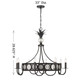 Hearst Eight Light Chandelier (1-1205-8-188)